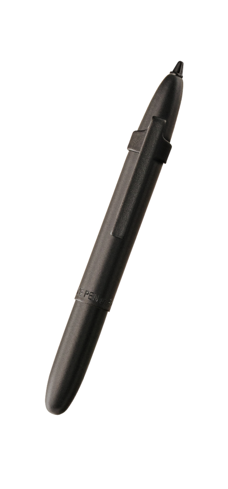 Matte Black Bullet Space Pen, Black Clip, Stylus - Fisher Space Pen