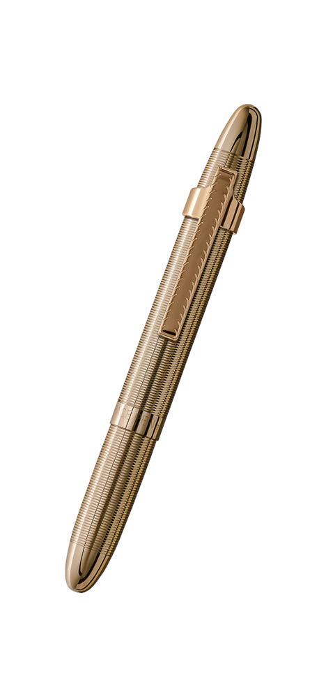 Brass Bullet Shaped Ballpoint Pen with Rifle Design Clip, Satin Gold :  : Office Products