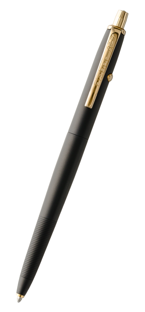 Graphite Black Cerakote Astronaut Space Pen, Solar Flare Gold