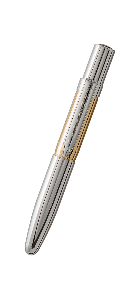 Solar Flare Gold Titanium Nitride & Chrome Infinium Space Pen