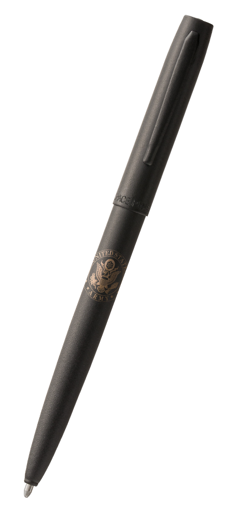 Matte Black Cap-O-Matic Space Pen, Army Seal - Fisher Space Pen